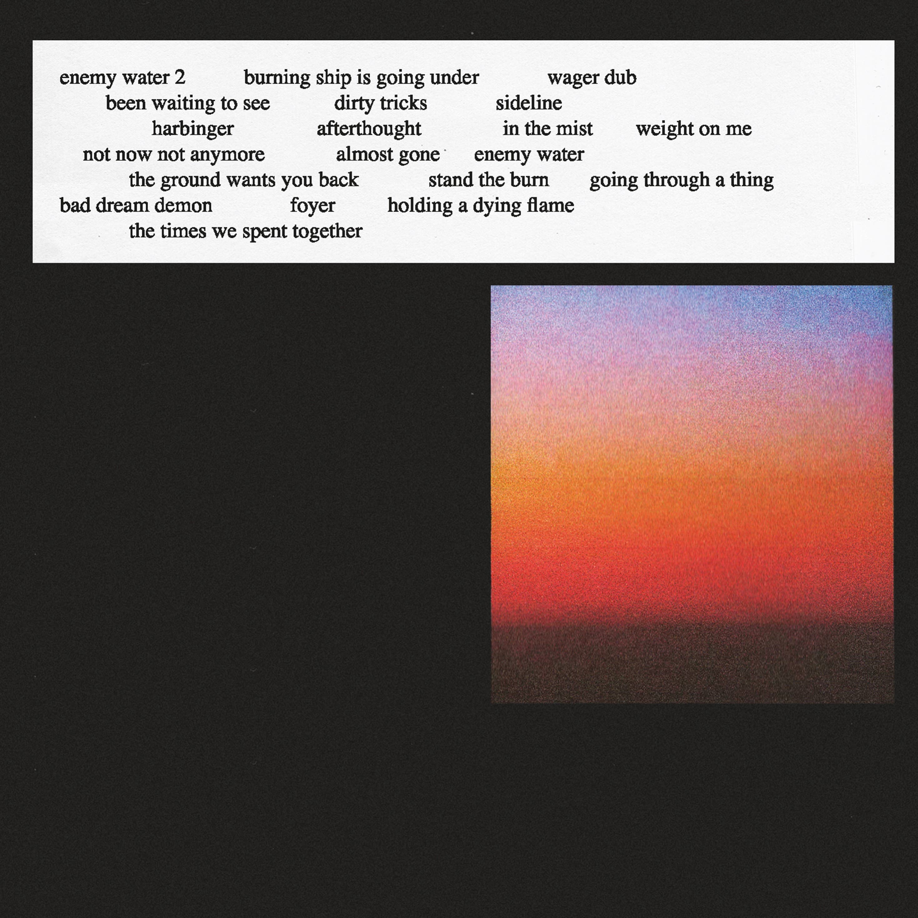 holding a dying flame